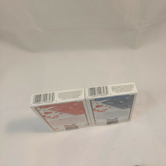 Playing Cards 2 deck Set Bicycle Standard Red&Blue Air Cushion Fisnish USA 2009 - Picture 8 of 9